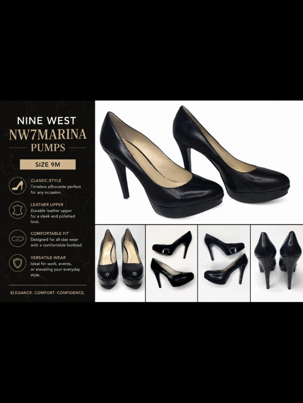 Nine West NW7Marina leather upper 9M